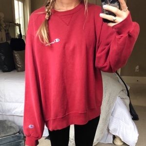 red champion sweatshirt